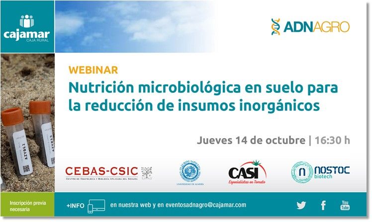  WEBINAR Nutrición microbiológica en suelo para la reducción de insumos inorgánicos